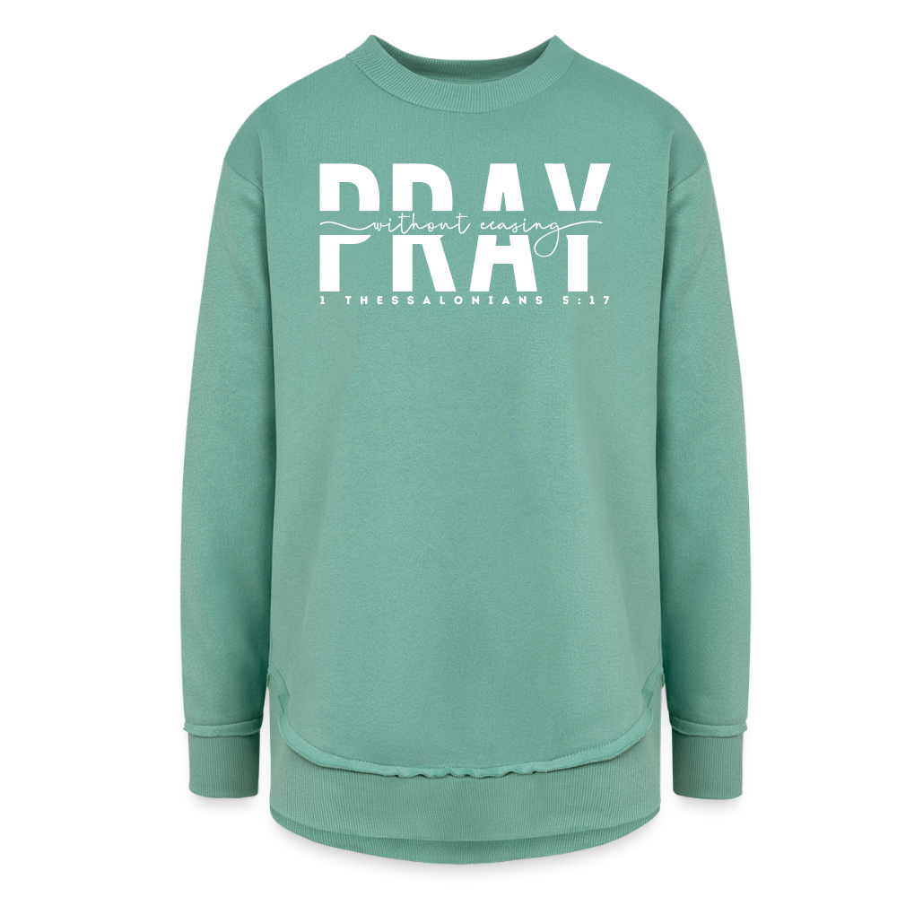 Pray Without Ceasing (W) Women's Tunic Sweater - saltwater