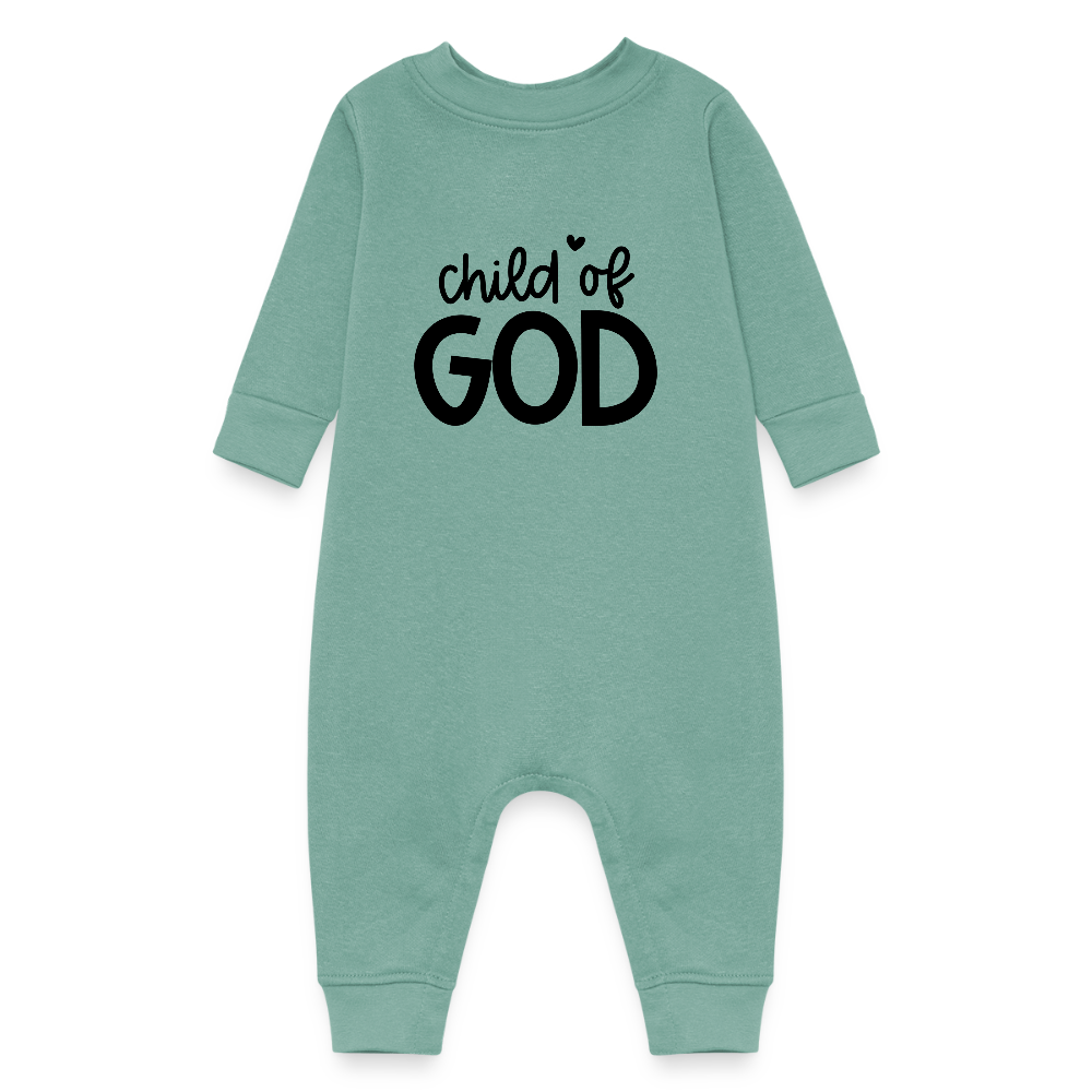 Child of God Fleece Baby Bodysuit - saltwater