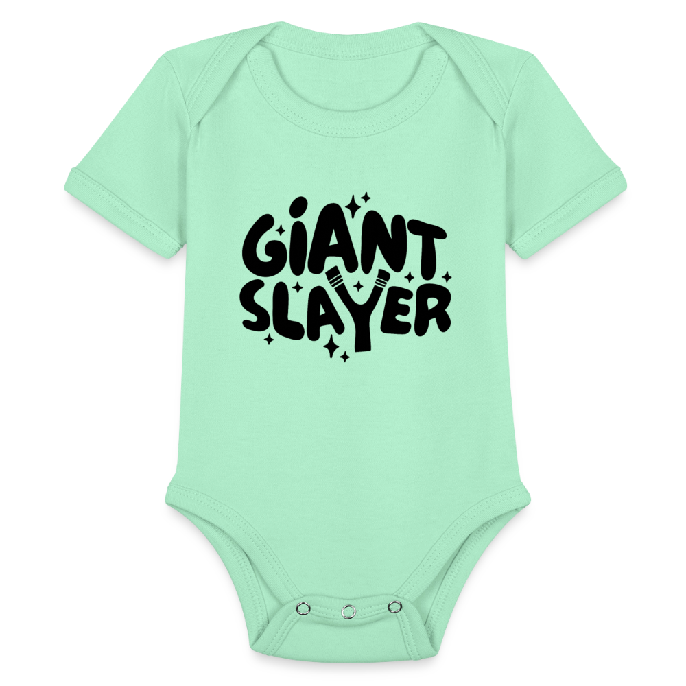 Giant Slayer Baby Onesie Bodysuit - light mint