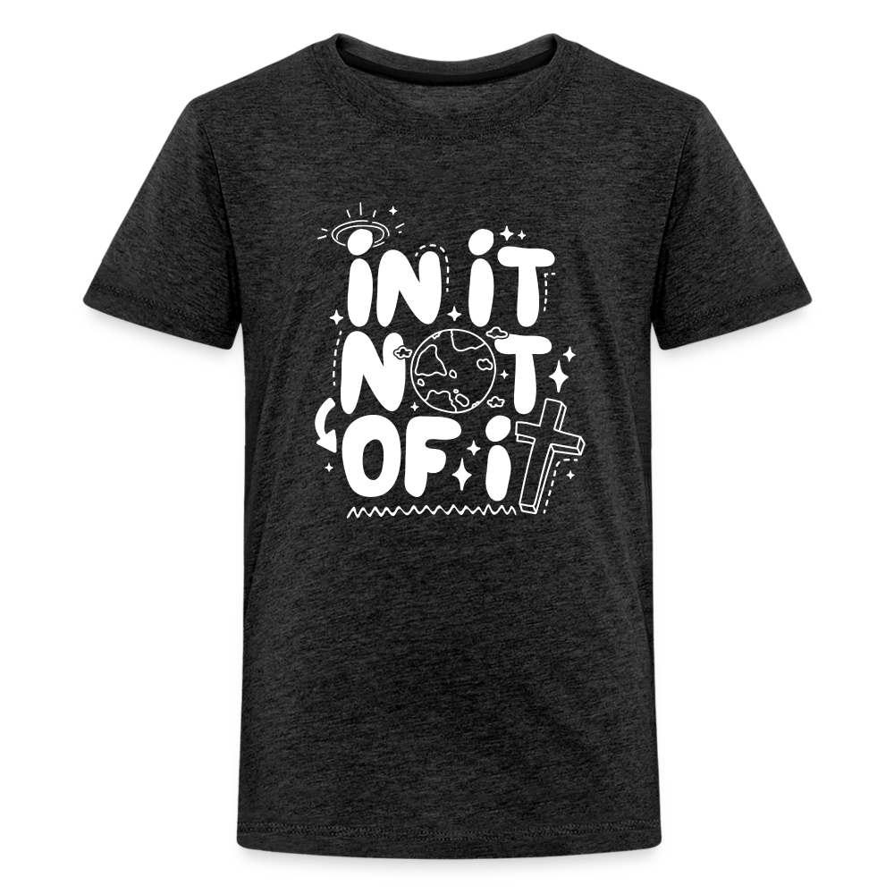 In It Not of It Kid's (W) T-Shirt - charcoal grey