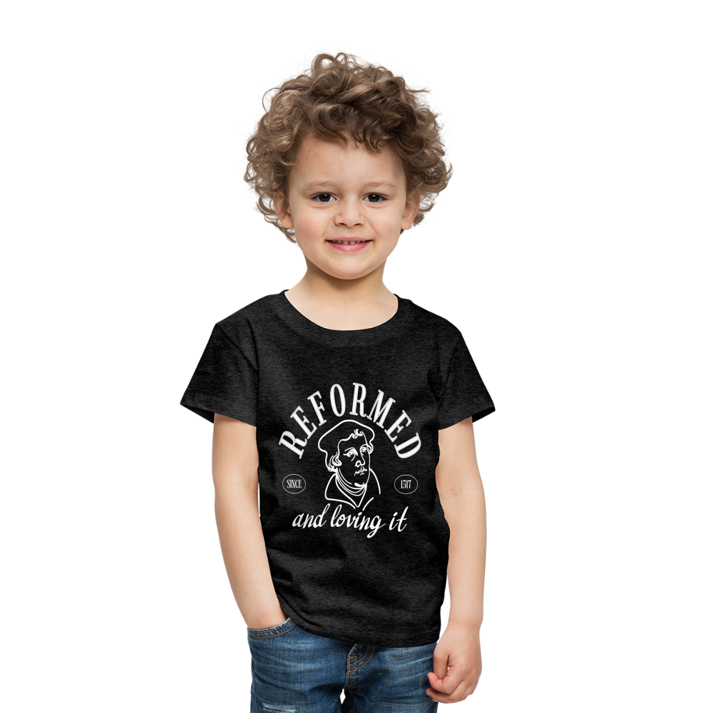 Reformed & Loving It (W) Reformation Day Toddler T-Shirt - charcoal grey