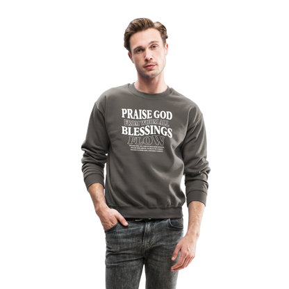 Praise God from Whom All Blessings Flow Men's Sweater - asphalt gray