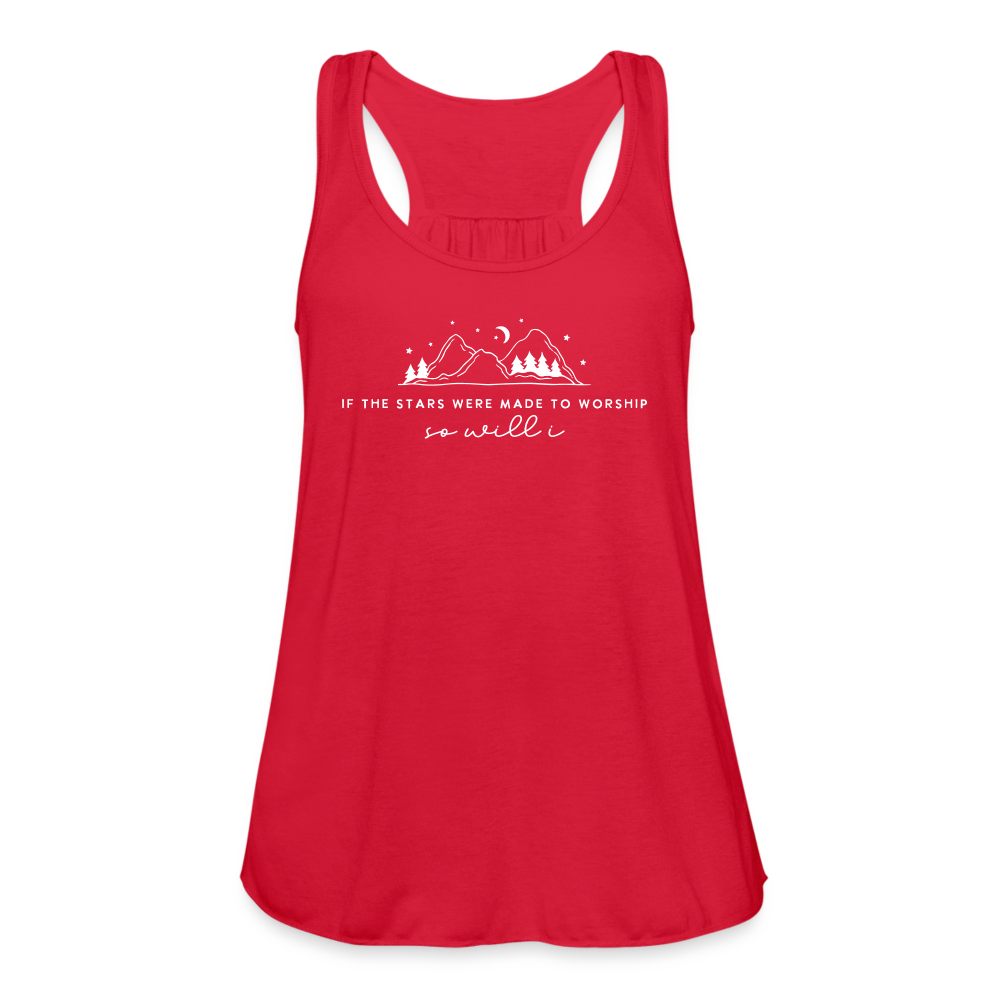 If the Stars Were Made to Worship So Will I Women's Tank - red