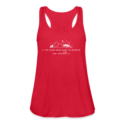 If the Stars Were Made to Worship So Will I Women's Tank - red