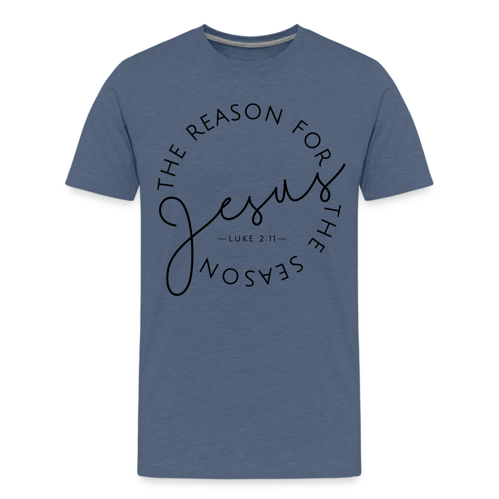 The Reason for the Season Christmas Kids' Premium T-Shirt - heather blue