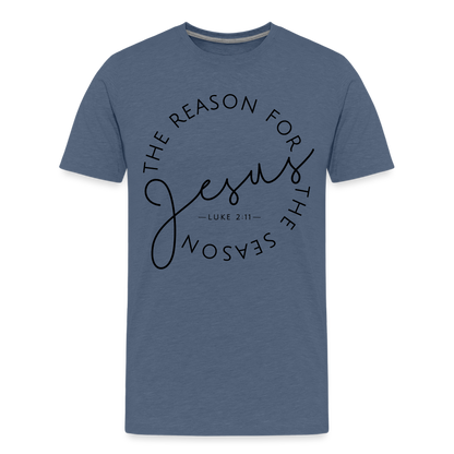 The Reason for the Season Christmas Kids' Premium T-Shirt - heather blue