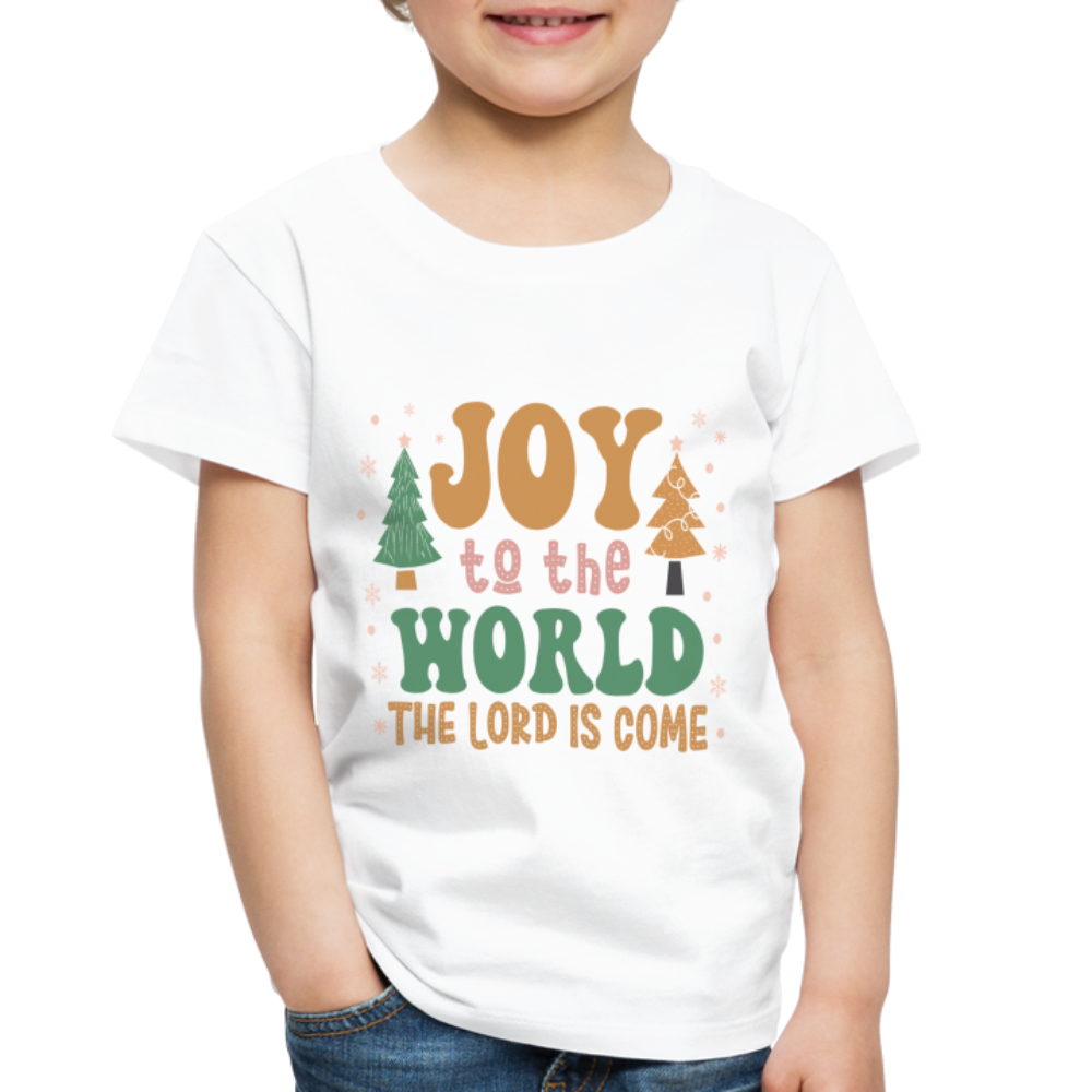 Joy to the Lord Christmas Family Toddler Premium T-Shirt - white