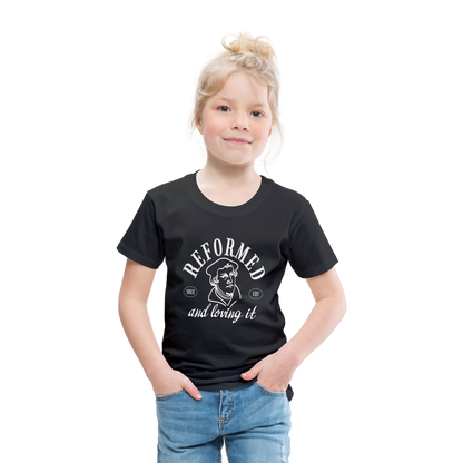 Reformed & Loving It (W) Reformation Day Toddler T-Shirt - black