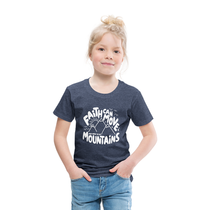 Faith Can Move Mountains (W) Toddler T-Shirt - heather blue