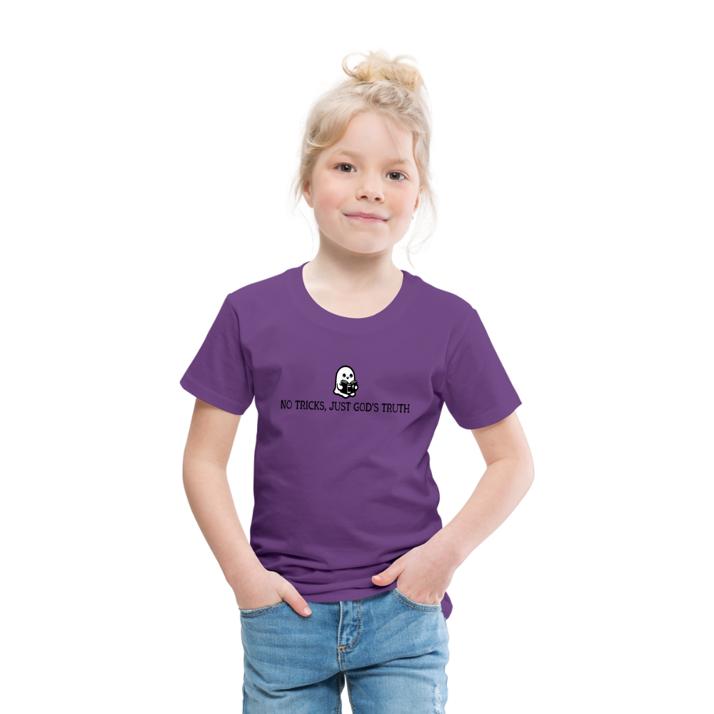 No Tricks Just God's Truth Toddler T-Shirt - purple