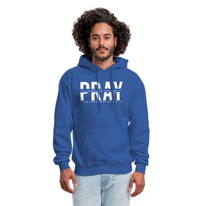 Pray Without Ceasing (W) Men's Hoodie - royal blue