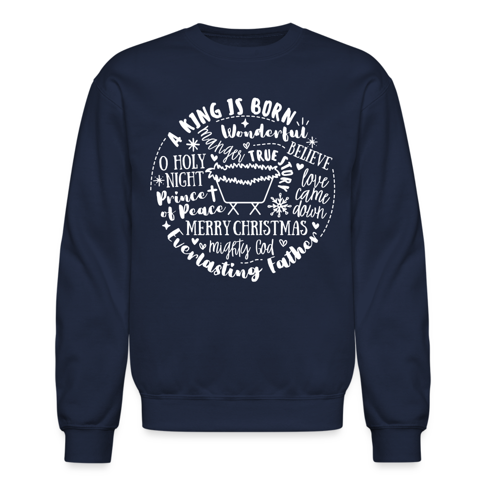 Manger Collage (W) Men's Sweater - navy