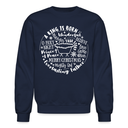 Manger Collage (W) Men's Sweater - navy