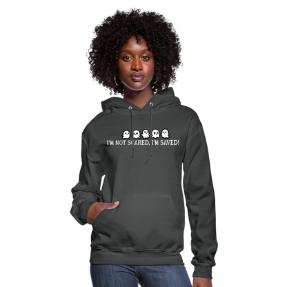 I'm Not Scared I'm Saved (W) Women's Hoodie - asphalt