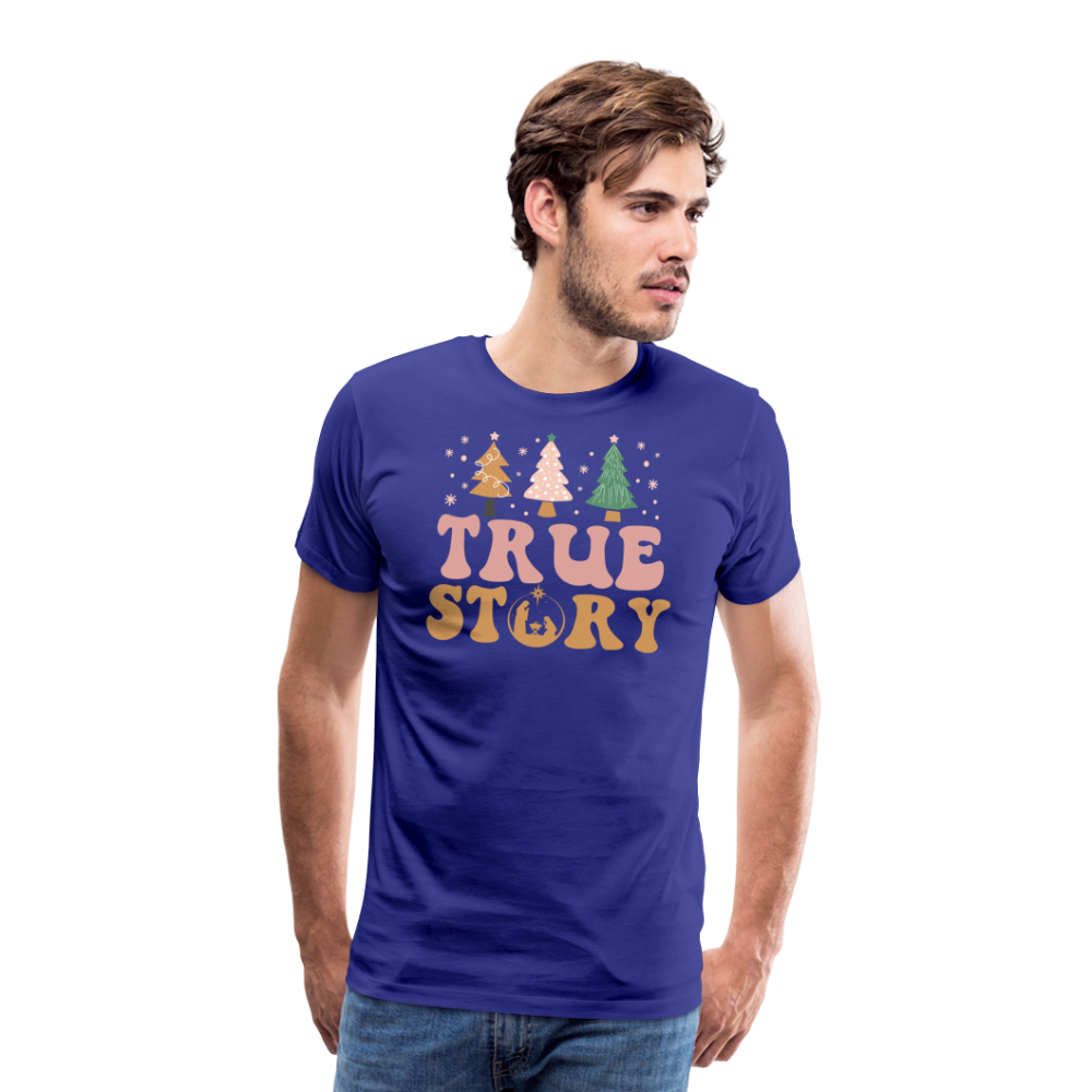 True Story Christmas Family Men's Premium T-Shirt - royal blue