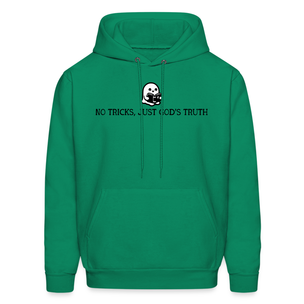 No Tricks Just God's Truth (Bible) Men's Hoodie - kelly green