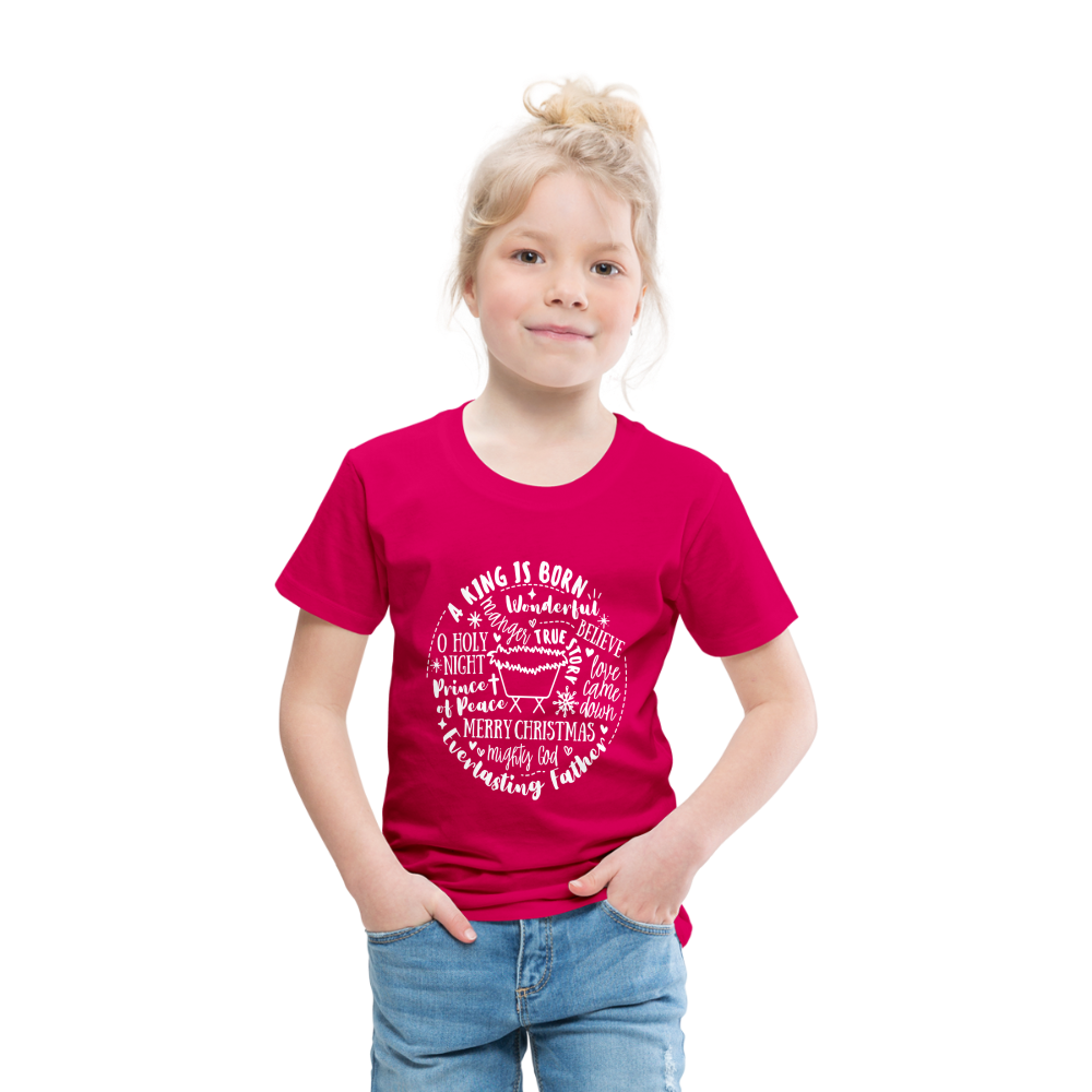 Manger Collage (W) Toddler T-Shirt - dark pink