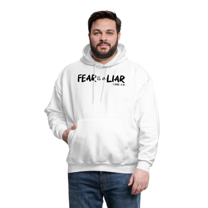 Fear is a Liar Men's Hoodie - white