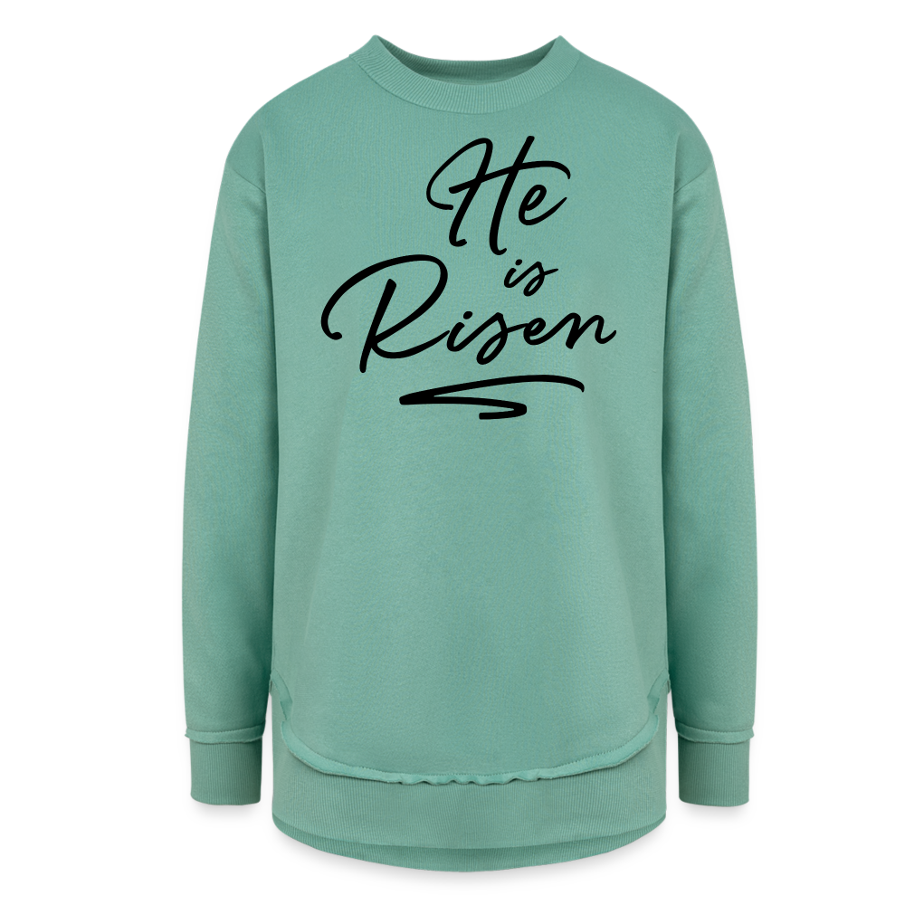 He is Risen Women's Long Sleeve Weekend Tunic - saltwater