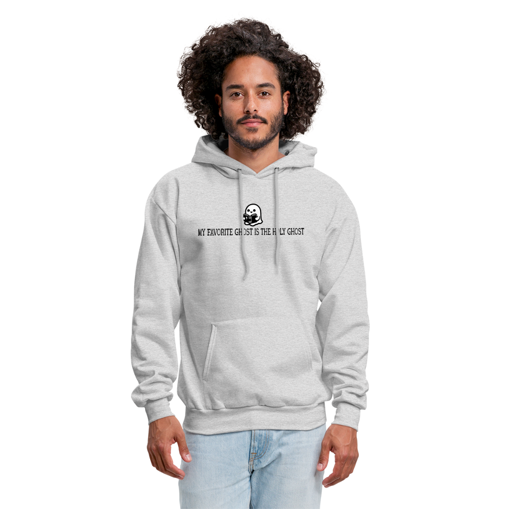 My Favorite Ghost is the Holy Ghost (Bible) Men's Hoodie - ash 