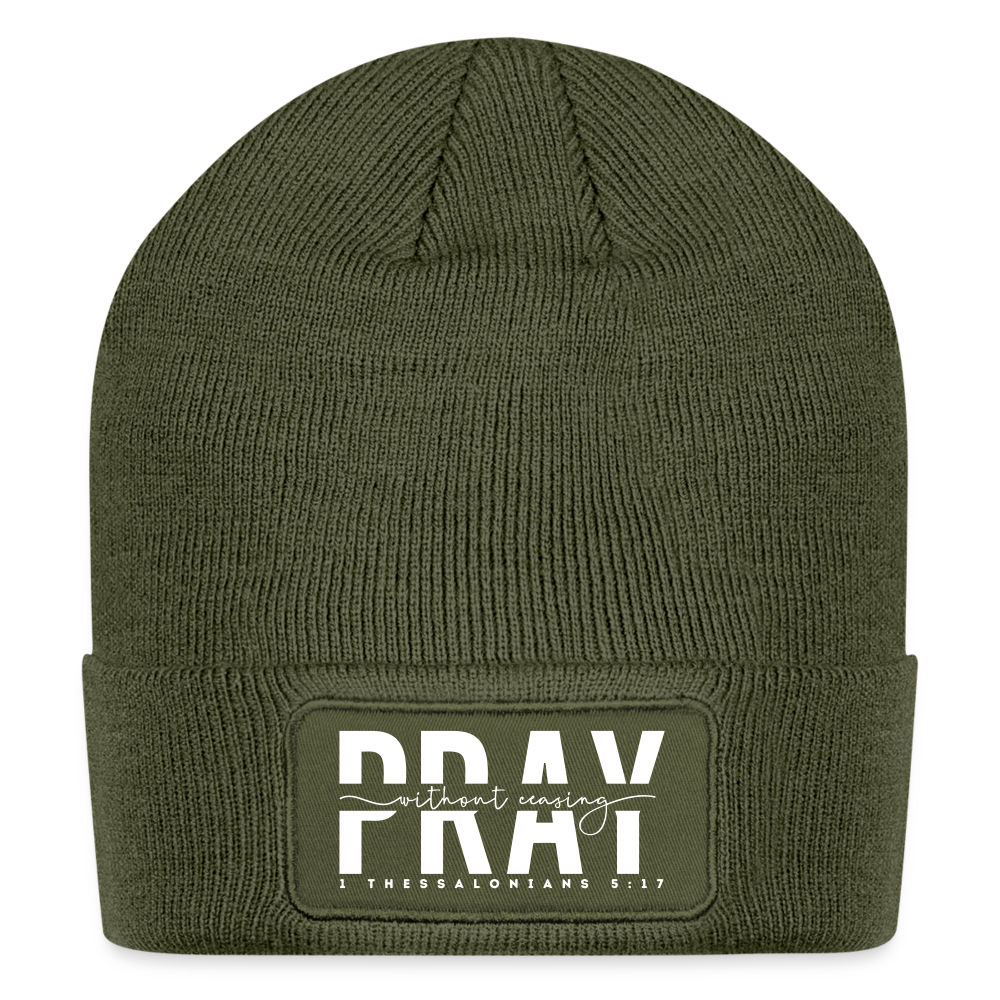 Pray Without Ceasing Beanie - olive