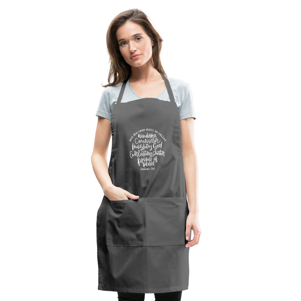 And His Name Shall Be Called Apron - charcoal