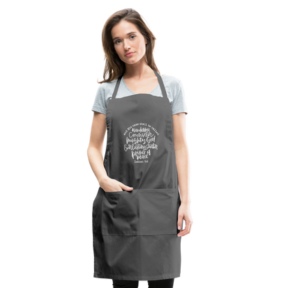 And His Name Shall Be Called Apron - charcoal