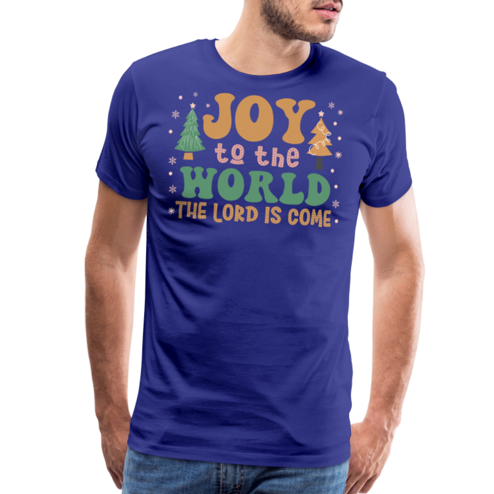 Joy to the World Christmas Family Men's Premium T-Shirt - royal blue