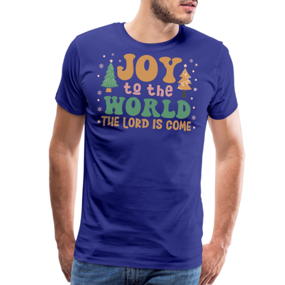 Joy to the World Christmas Family Men's Premium T-Shirt - royal blue