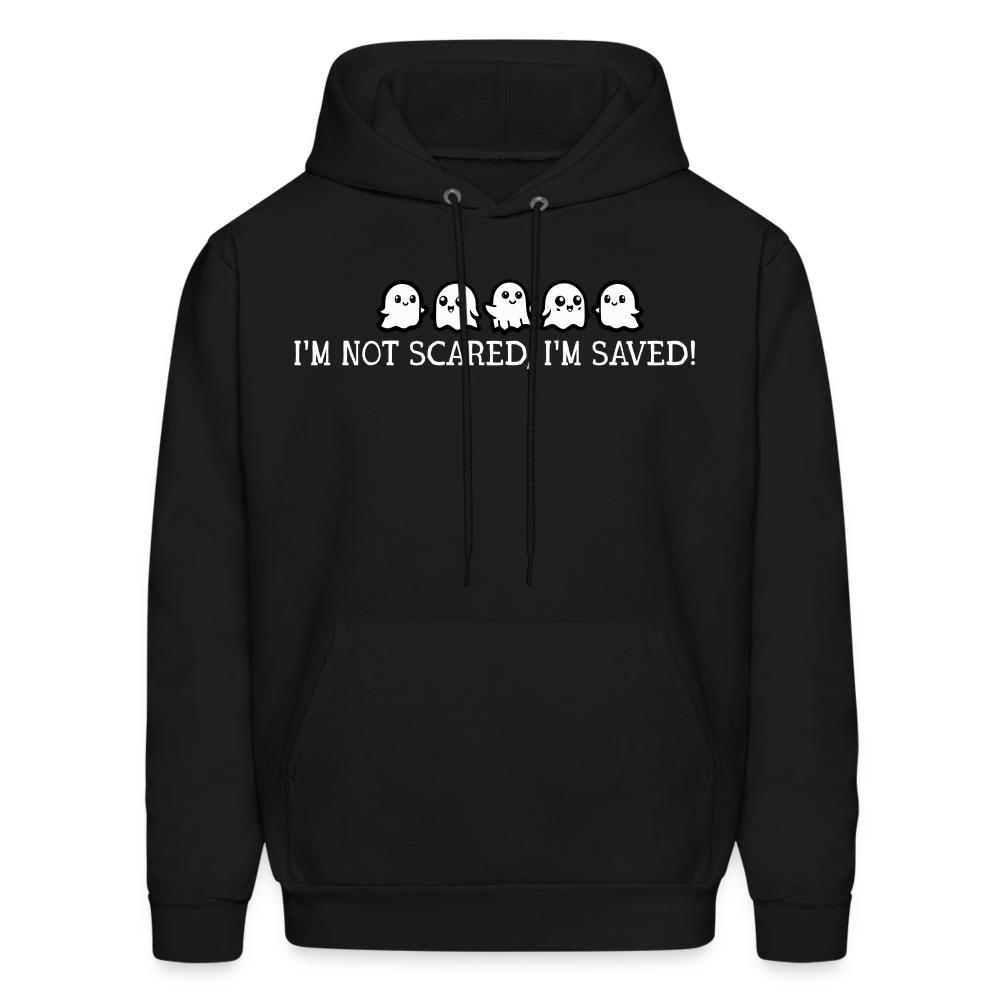 I'm Not Scared I'm Saved (W) Men's Hoodie - black