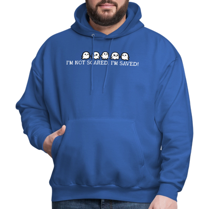 I'm Not Scared I'm Saved (W) Men's Hoodie - royal blue