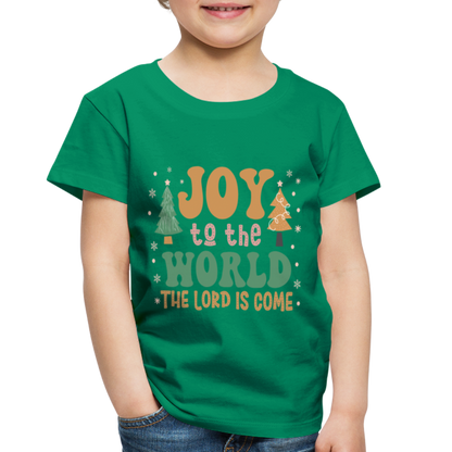 Joy to the Lord Christmas Family Toddler Premium T-Shirt - kelly green