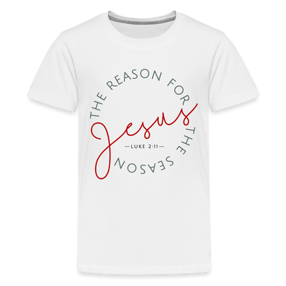 The Reason for the Season (Color) Christmas Kids' Premium T-Shirt - white