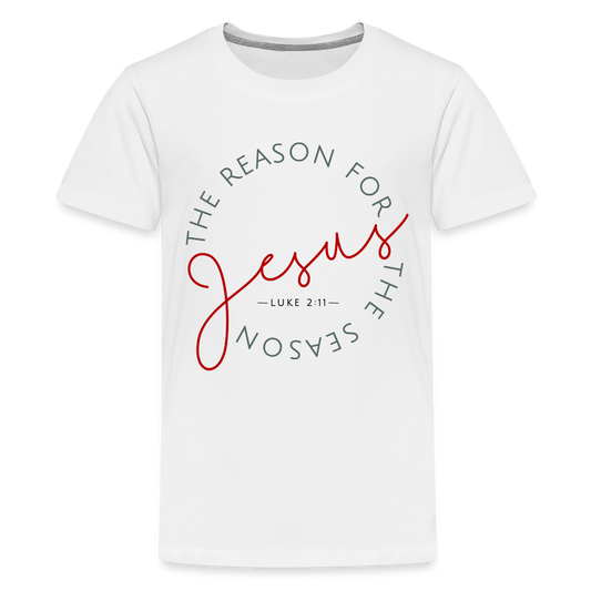 The Reason for the Season (Color) Christmas Kids' Premium T-Shirt - white