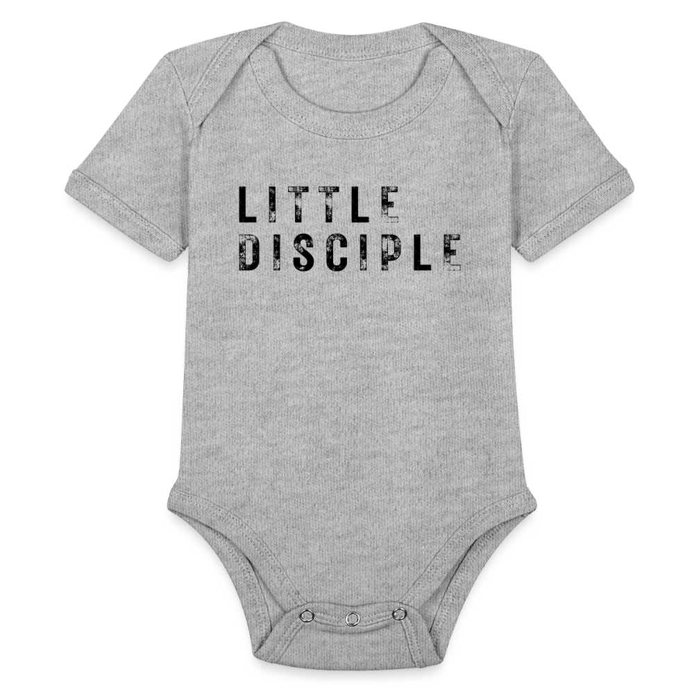 Little Disciple Baby Onesie Bodysuit - heather grey