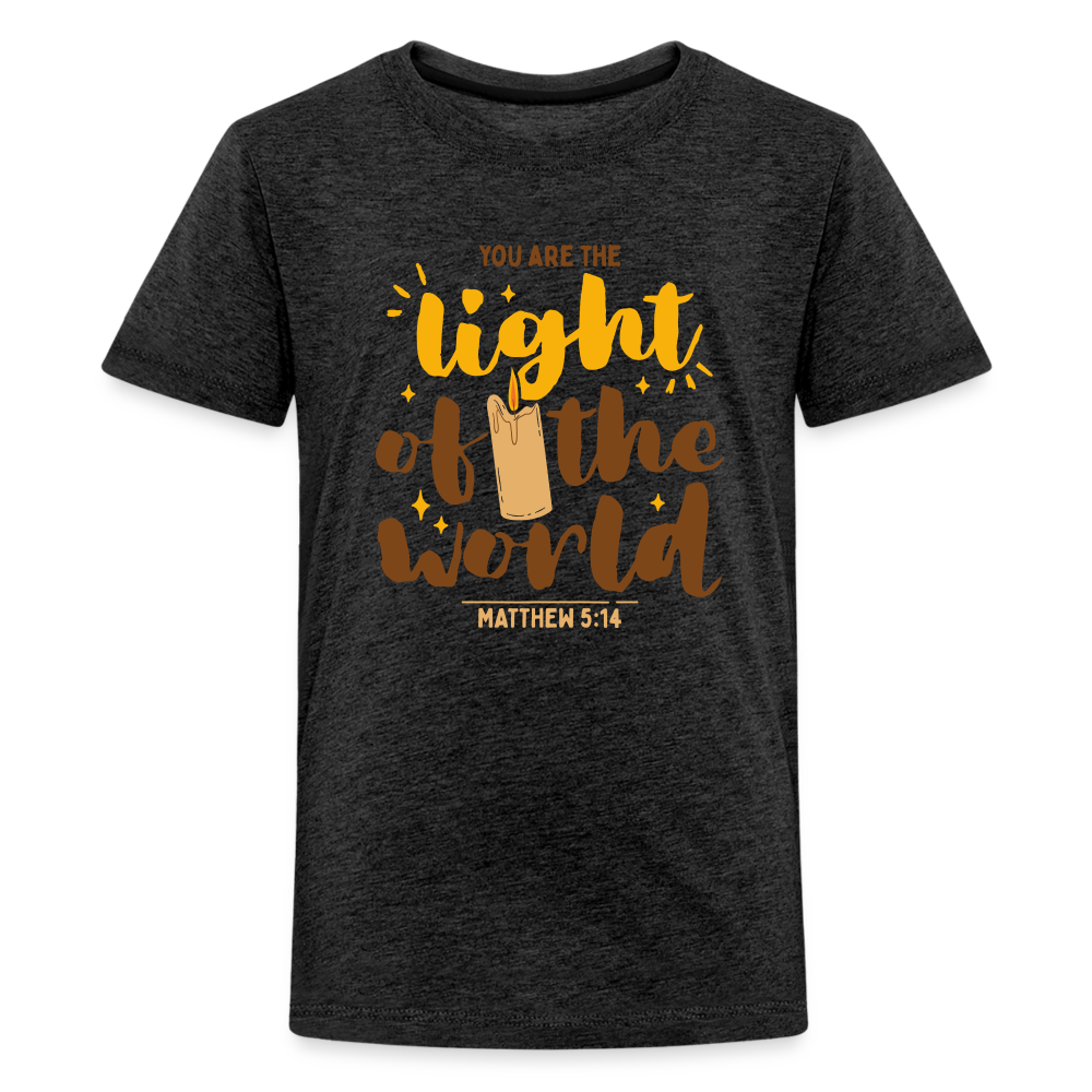 You are the Light of the World Kid's T-Shirt - charcoal grey