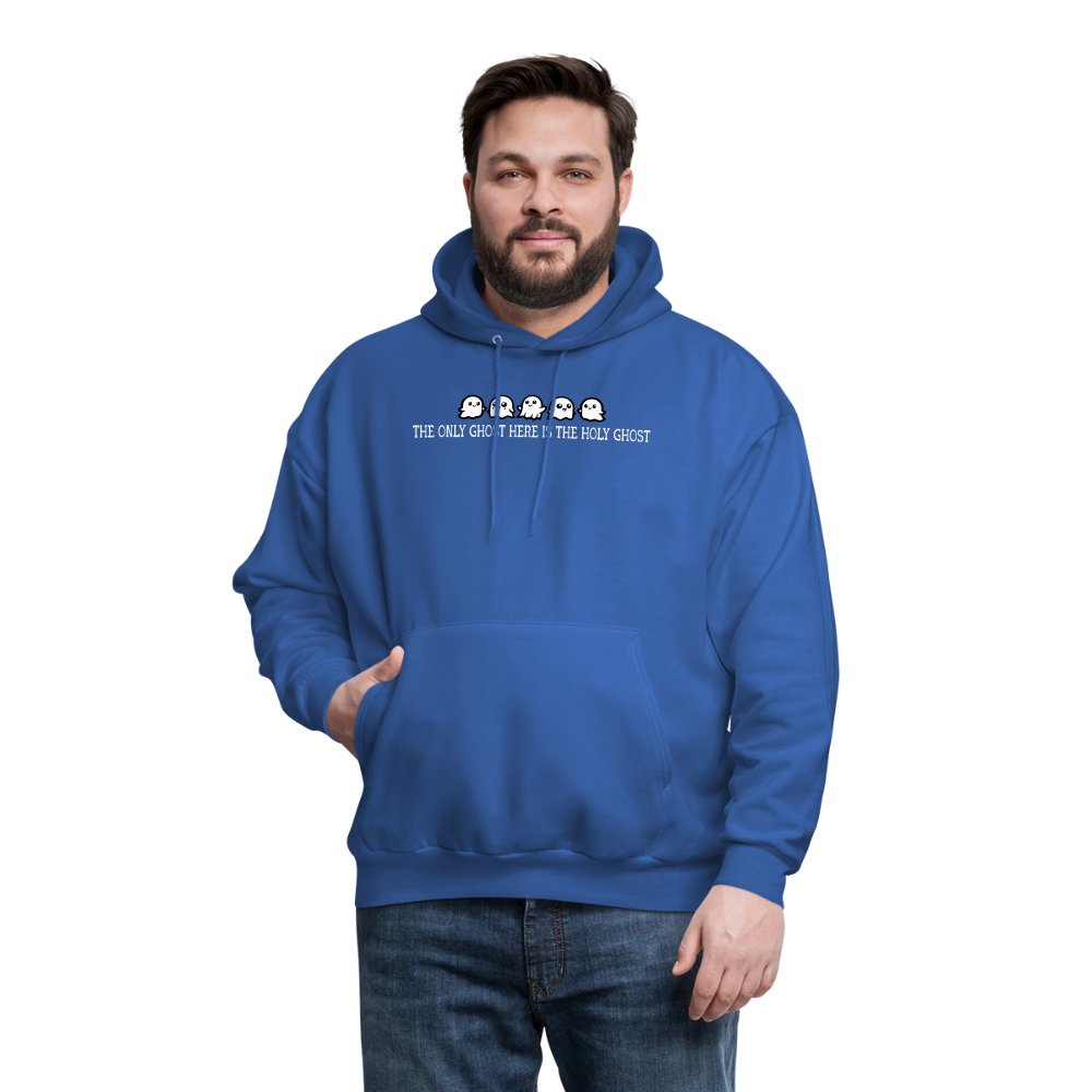 The Only Ghost Here is the Holy Ghost (W) Men's Hoodie - royal blue