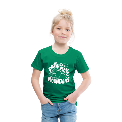 Faith Can Move Mountains (W) Toddler T-Shirt - kelly green