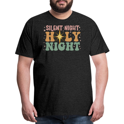 Silent Night Christmas Family Men's Premium T-Shirt - charcoal grey