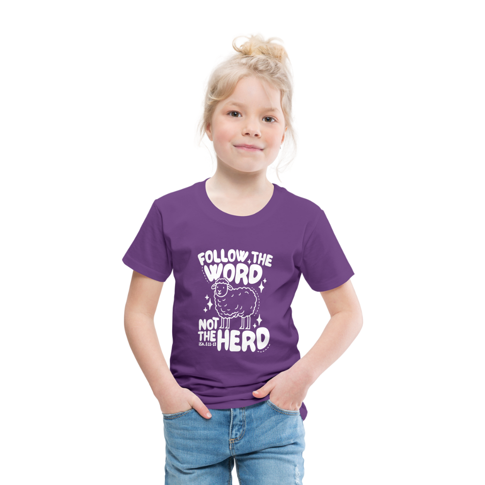 Follow the Word (W) Toddler T-Shirt - purple