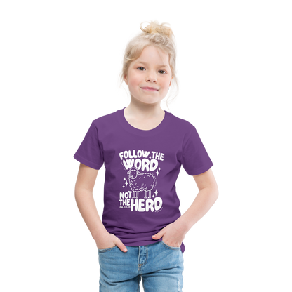 Follow the Word (W) Toddler T-Shirt - purple