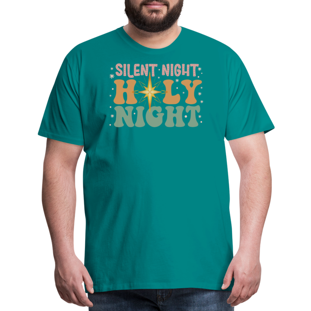 Silent Night Christmas Family Men's Premium T-Shirt - teal