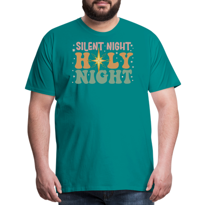 Silent Night Christmas Family Men's Premium T-Shirt - teal