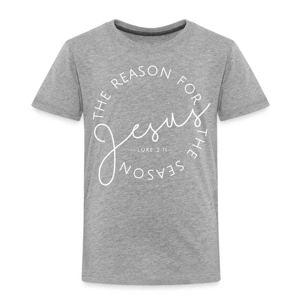 The Reason for the Season (W) Christmas Toddler Shirt - heather gray