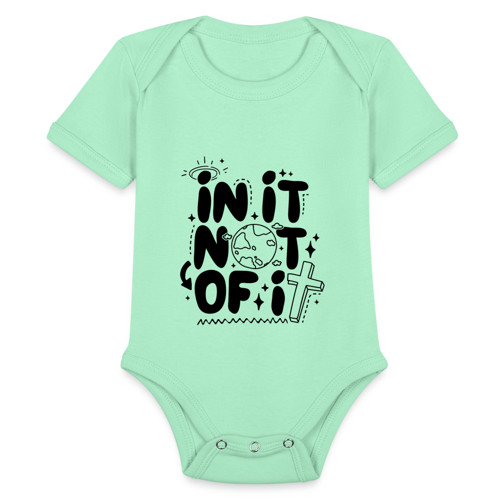 In It Not of It Baby Onesie Bodysuit - light mint