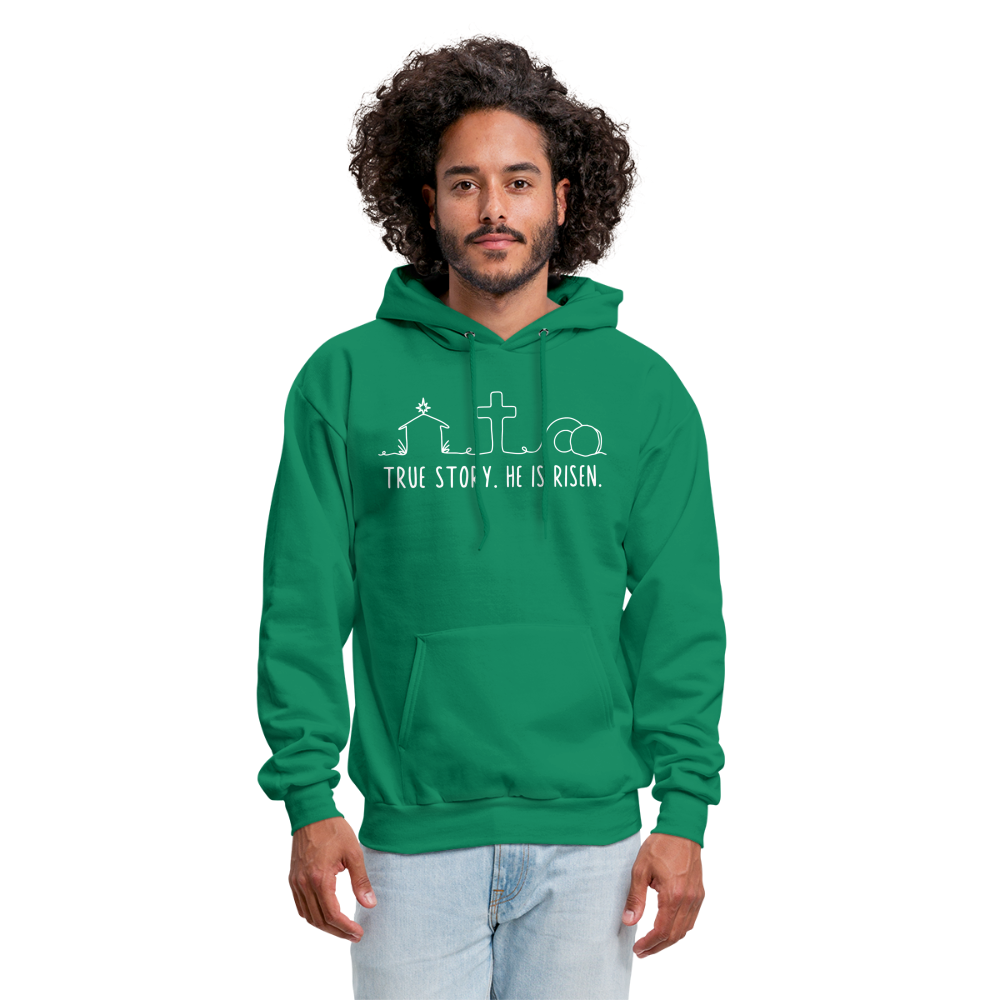 True Story He is Risen (W) Men's Sweater - kelly green