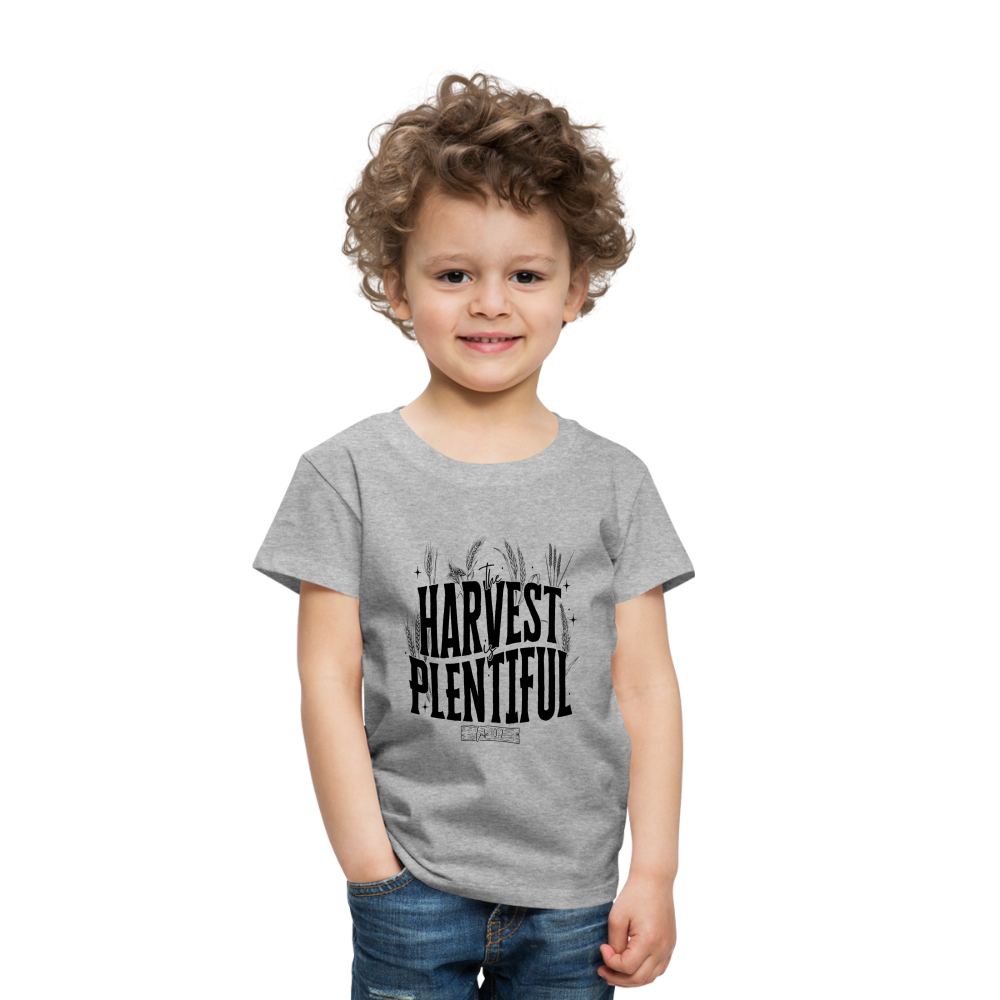 The Harvest is Plentiful Toddler T-Shirt - heather gray