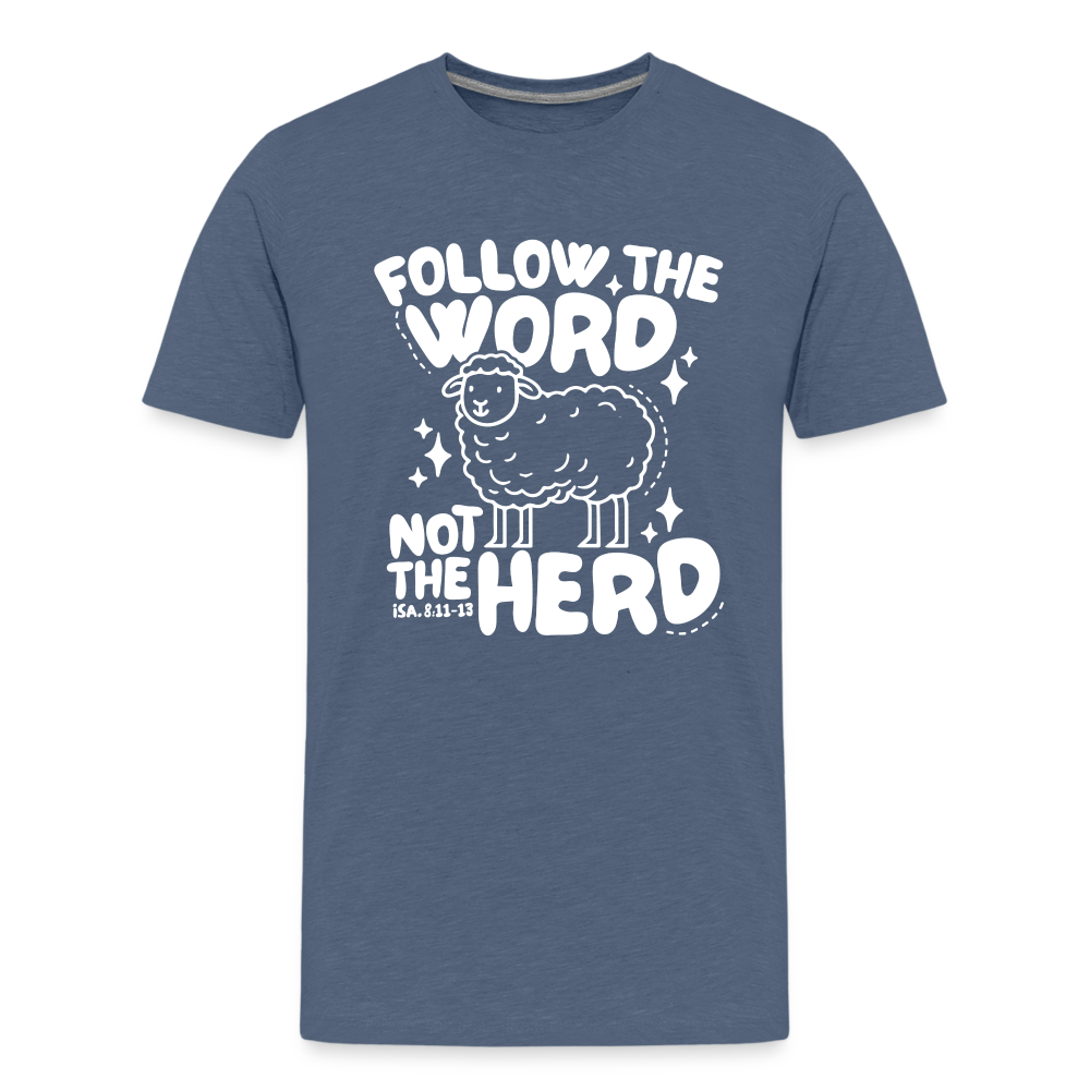 Follow the Word (W) Kid's T-Shirt - heather blue