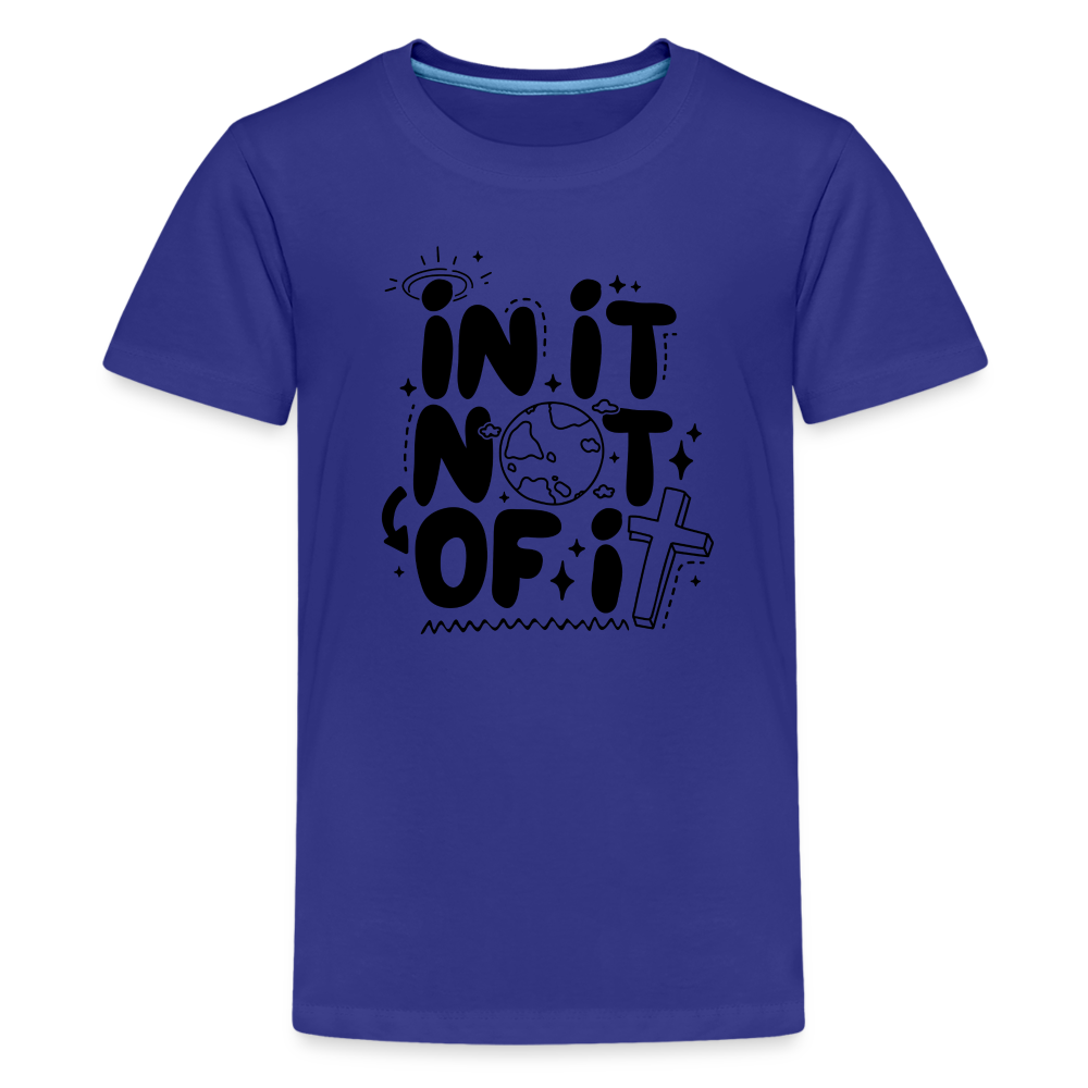 In It Not of It Kid's T-Shirt - royal blue