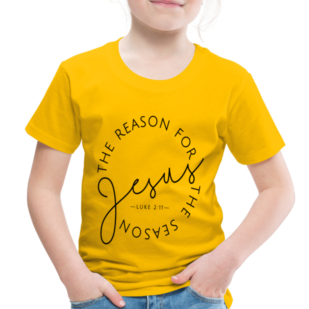 The Reason for the Season Christmas Family Toddler Shirt - sun yellow